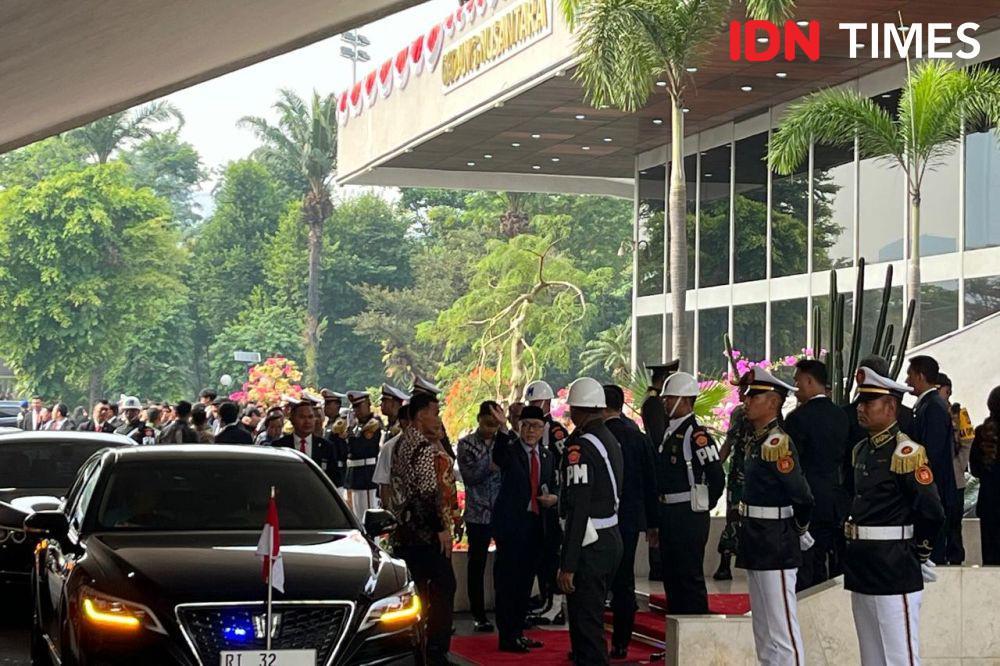 Sejumlah Menteri Kabinet Mulai Tiba di Gedung DPR/MPR
