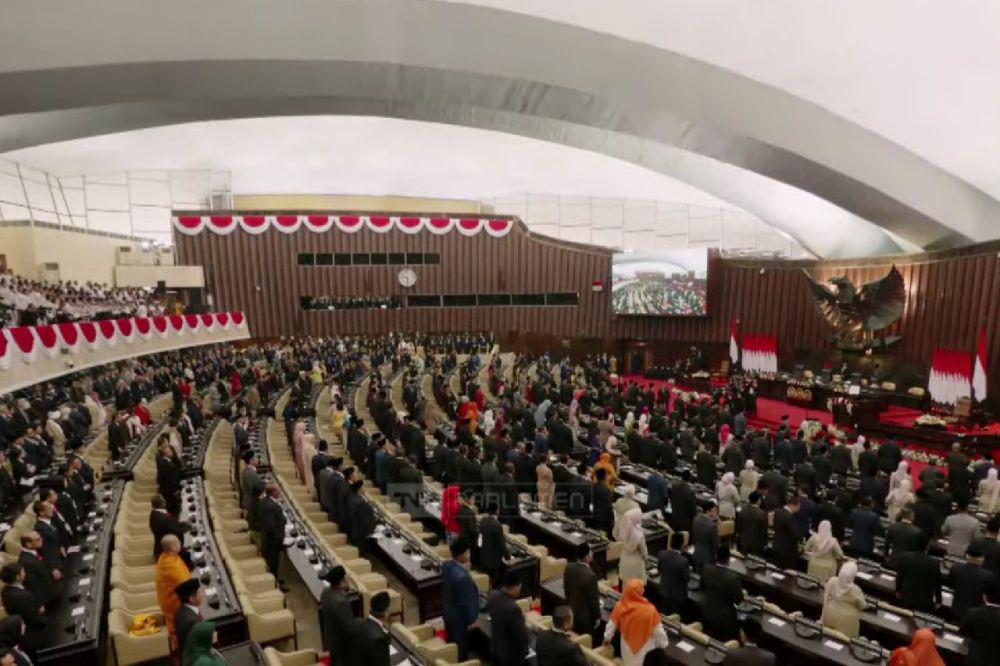 528 Anggota Parlemen Hadiri Sidang Tahunan MPR 2024