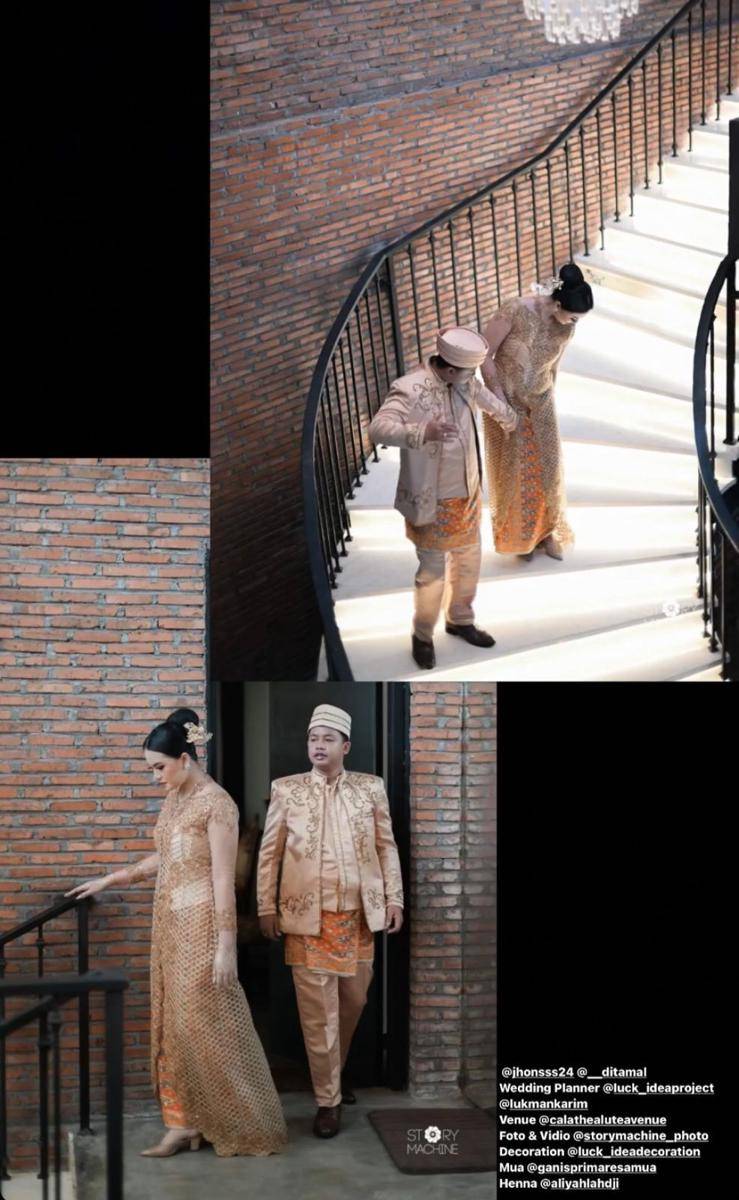 Gaya Resepsi Nikah Ditha Amalia Istri Dustin (instagram.com/storymachine_photo)