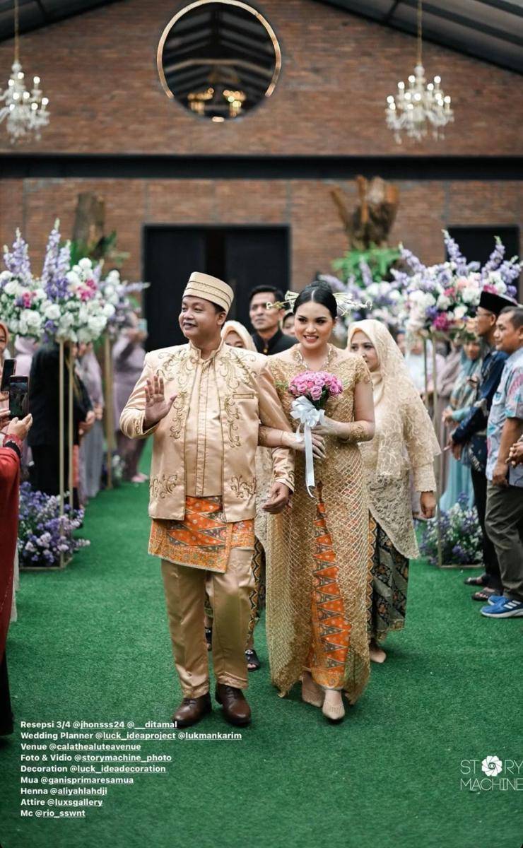 Gaya Resepsi Nikah Ditha Amalia Istri Dustin (instagram.com/storymachine_photo)
