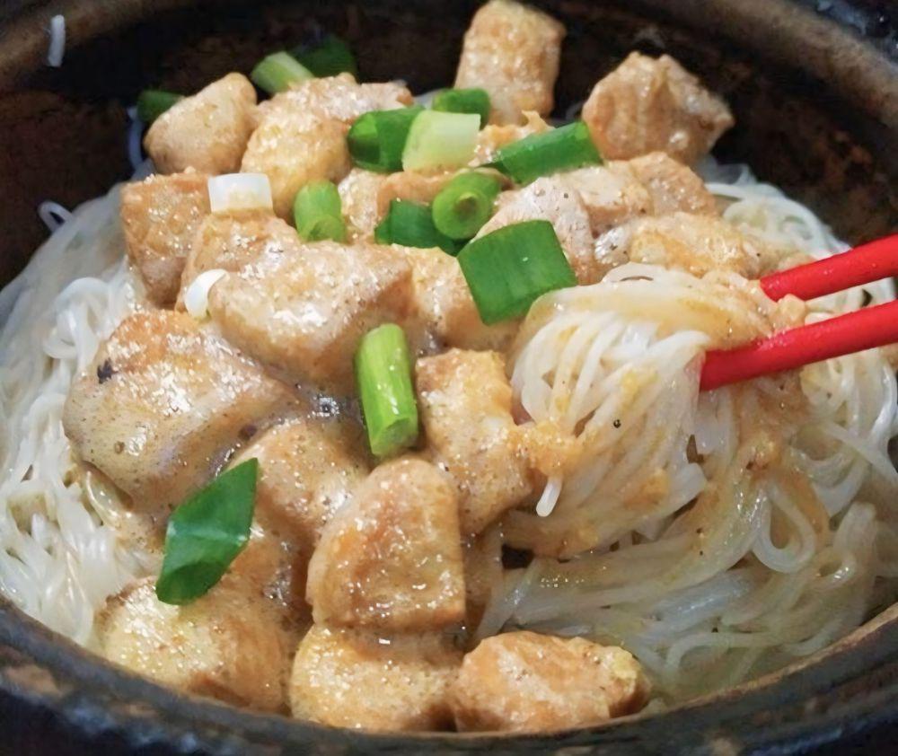 potret misoa tahu telur asin di Claypot Popo (instagram.com/claypotpopogading)