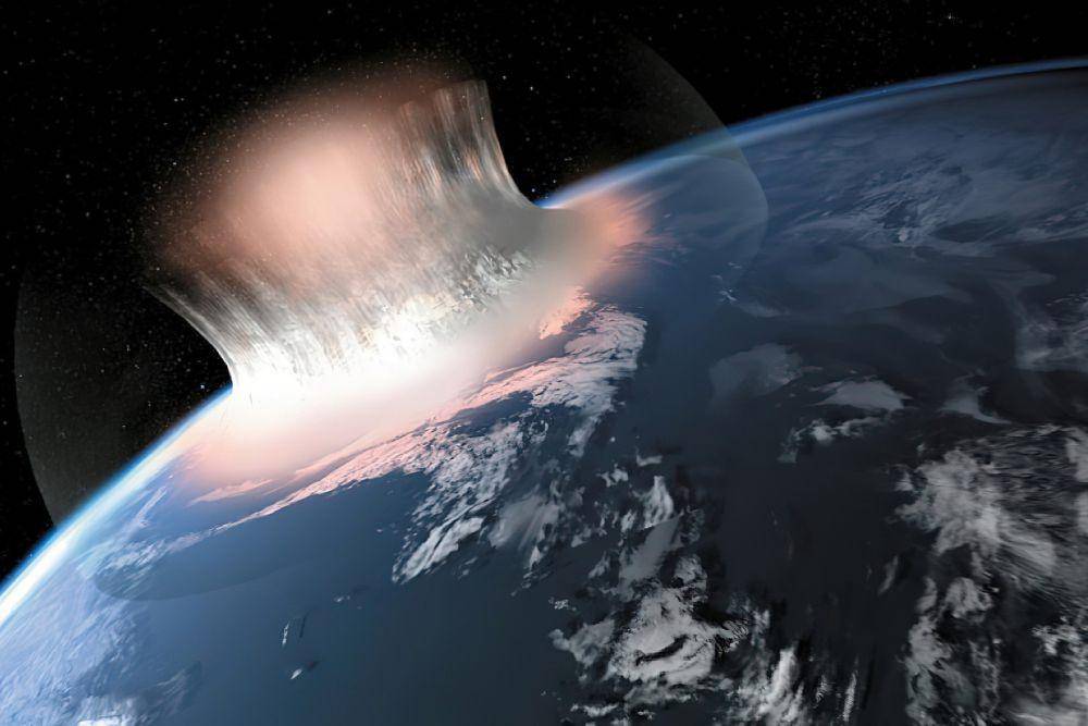 ilustrasi hantaman asteroid (pixabay.com/urikyo33)