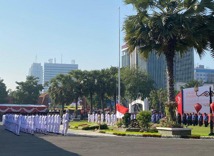 Upacara Grahadi Terhubung IKN, Pj Gubernur: Jatim Gerbang Nusantara