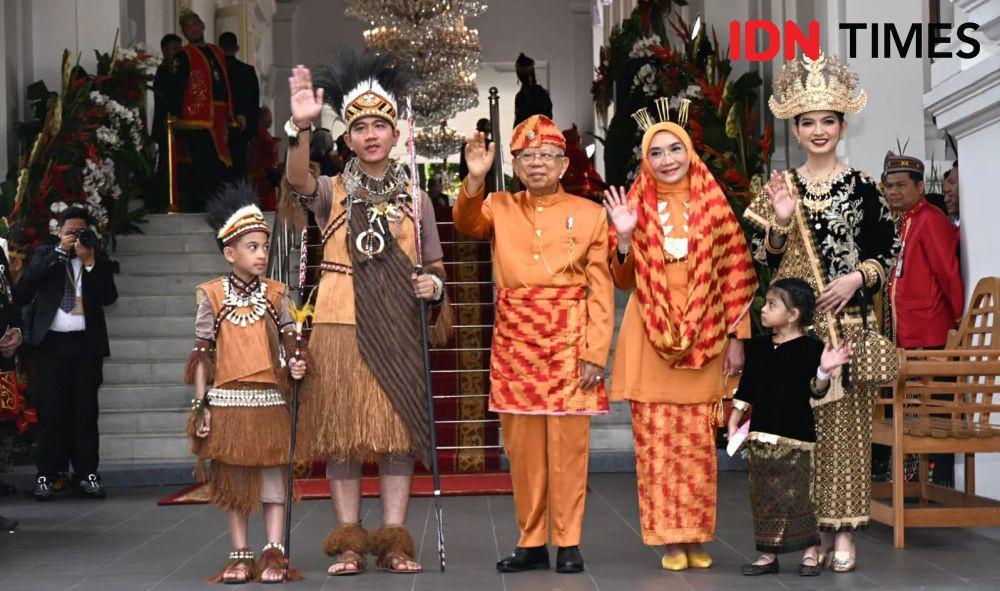 Makna Baju Teluk Belanga Pontianak yang Dipakai Wapres Ma'ruf Amin