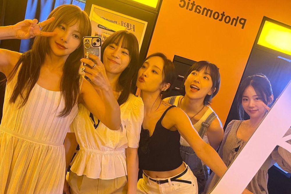 7 Potret Reunian Gyuri dengan Member KARA pasca Operasi Wajah
