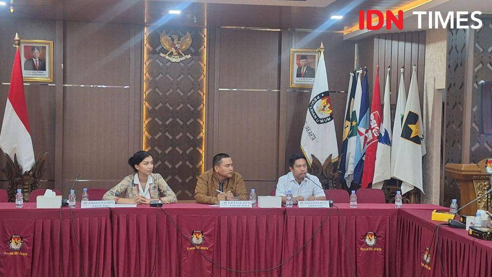 Konferensi pers KPU DKI Jakarta, Sabtu (17/8/2024) (IDN Times/Lia Hutasoit)