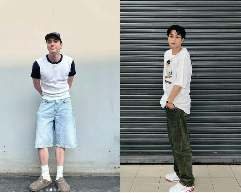 7 Ide OOTD T-shirt dan Celana Jeans ala Oabnithi Wiwattanawarang