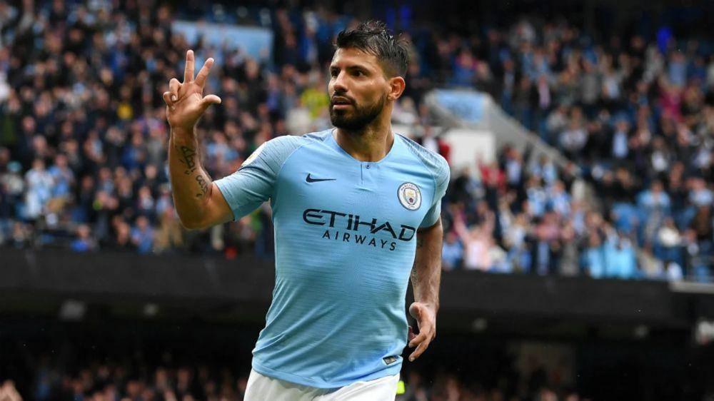 Sergio Aguero adalah pencetak gol terbanyak Manchester City di EPL 2017/2018. (mancity.com)