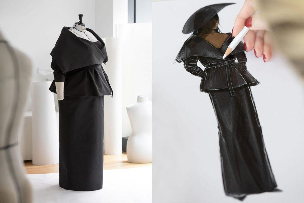 potret busana haute couture Dior yang dikenakan Yseult pada upacara penutupan Olimpiade Paris 2024 (instagram.com/dior)