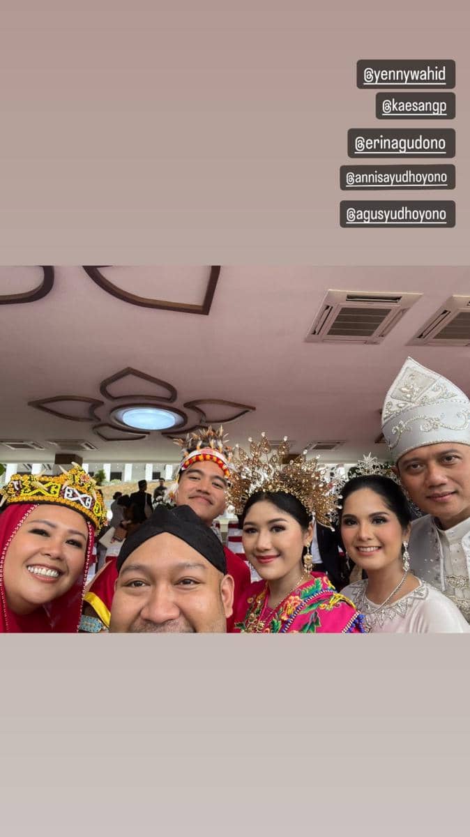 potret Erina Gudono dan suami upacara di IKN (instagram.com/ragowo.hediprasetyo)
