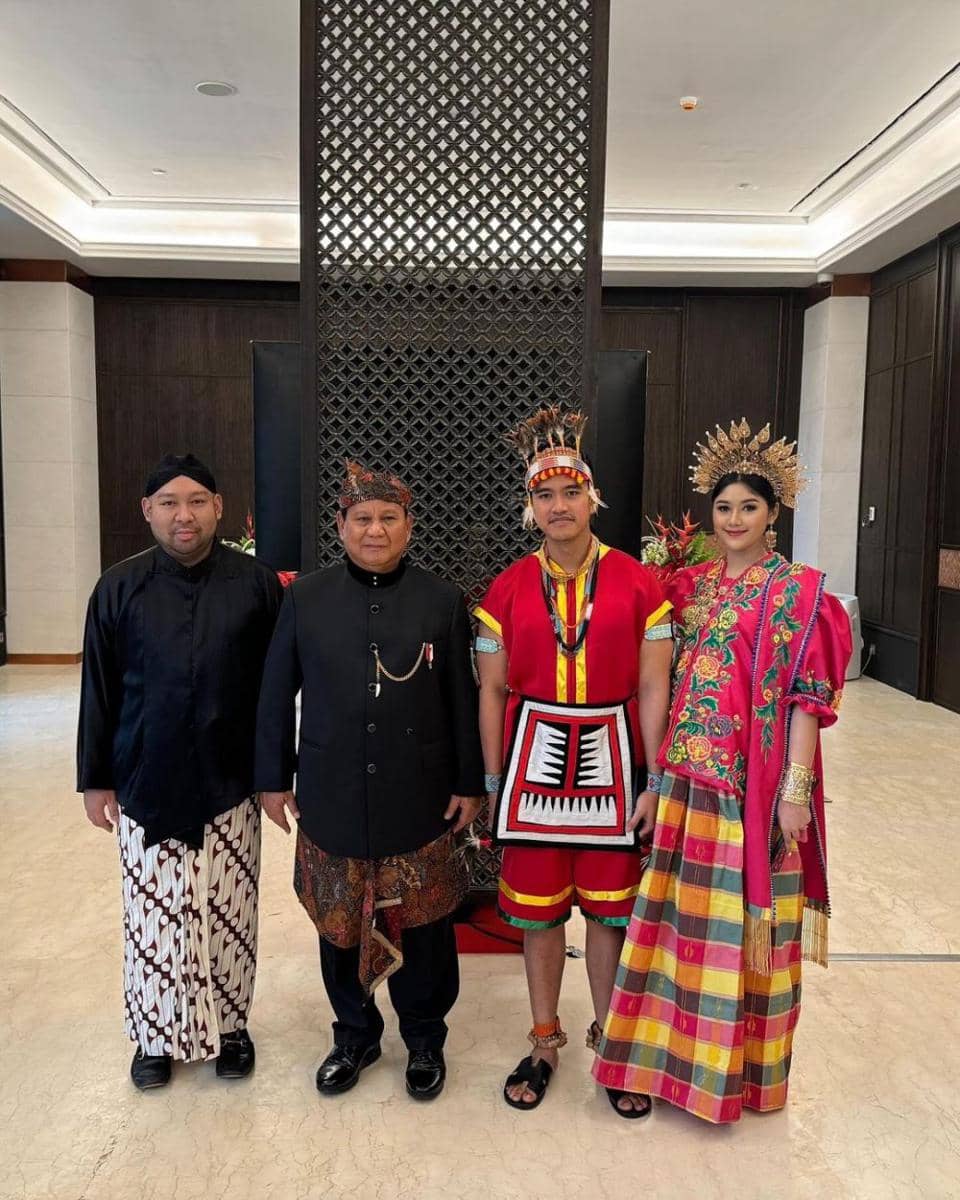 potret Erina Gudono dan suami upacara di IKN (instagram.com/erinagudono)