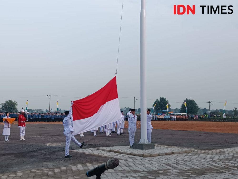 Semarak Upacara HUT Kemerdekaan RI ke 79 Pertama di Kota Baru Lampung