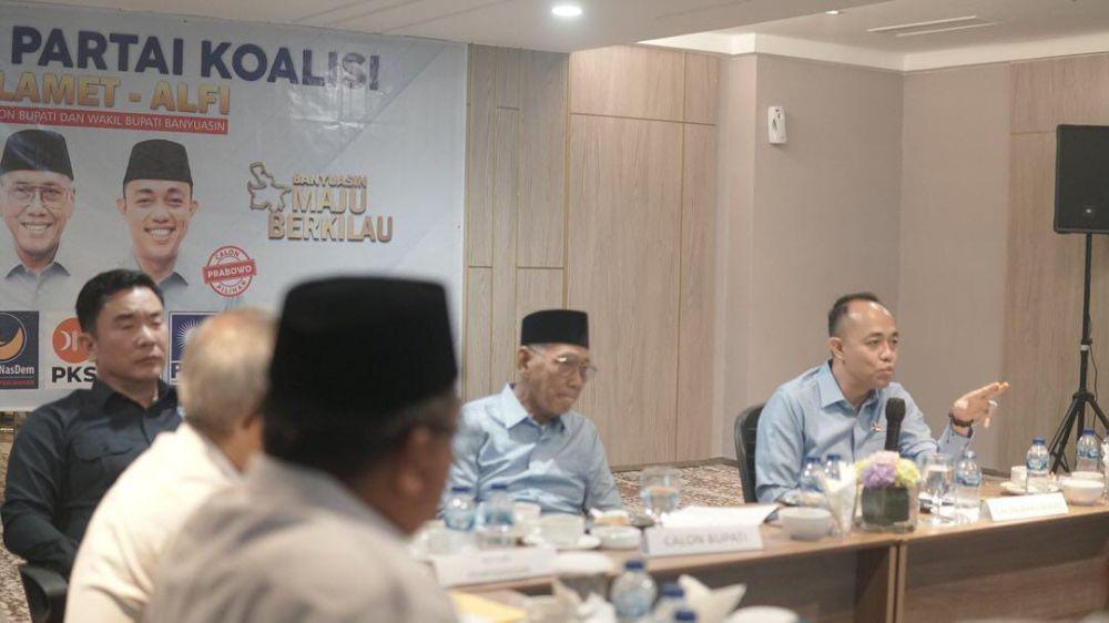 Jelang Deklarasi, Slamet-Alfi Lakukan Rapat Bersama Parpol Koalisi