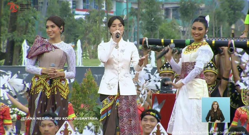 7 Potret Mawar Eva, Novia Bachmid, dan Olivia Pardede di HUT RI 79 IKN