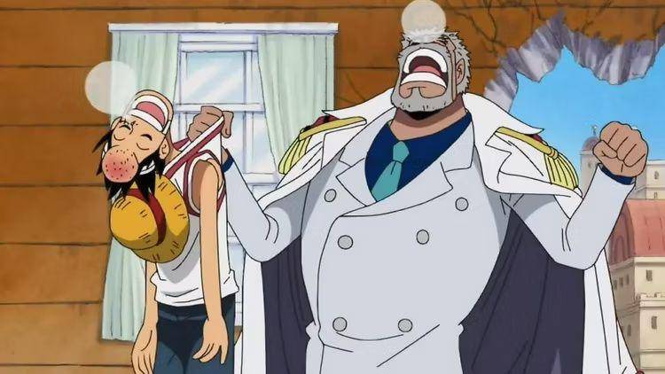 Monkey D. Luffy dan Monkey D. Garp karakter One Piece (dok. Eiichiro Oda, Toei Animation/One Piece)