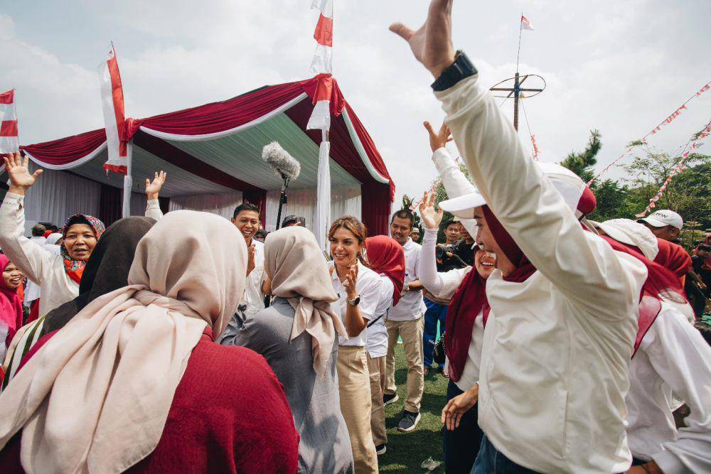 potret Najwa Shihab ikut lomba Agustusan (instagram.com/najwashihab)