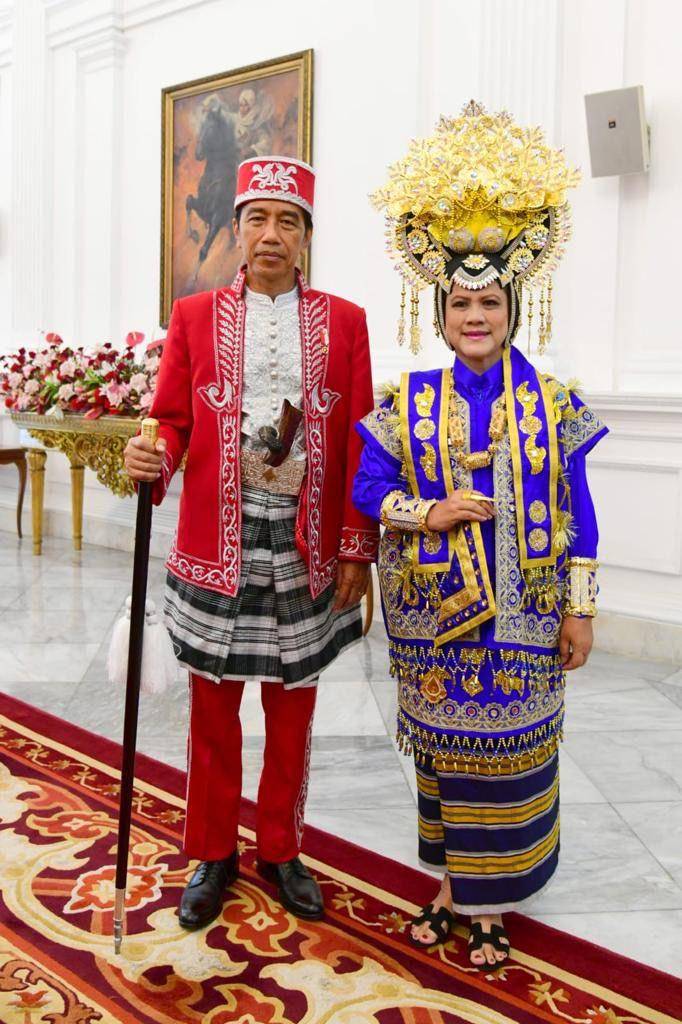 Baju Adat Jokowi-Iriana saat HUT RI dari Tahun ke Tahun. (presidenri.go.id)