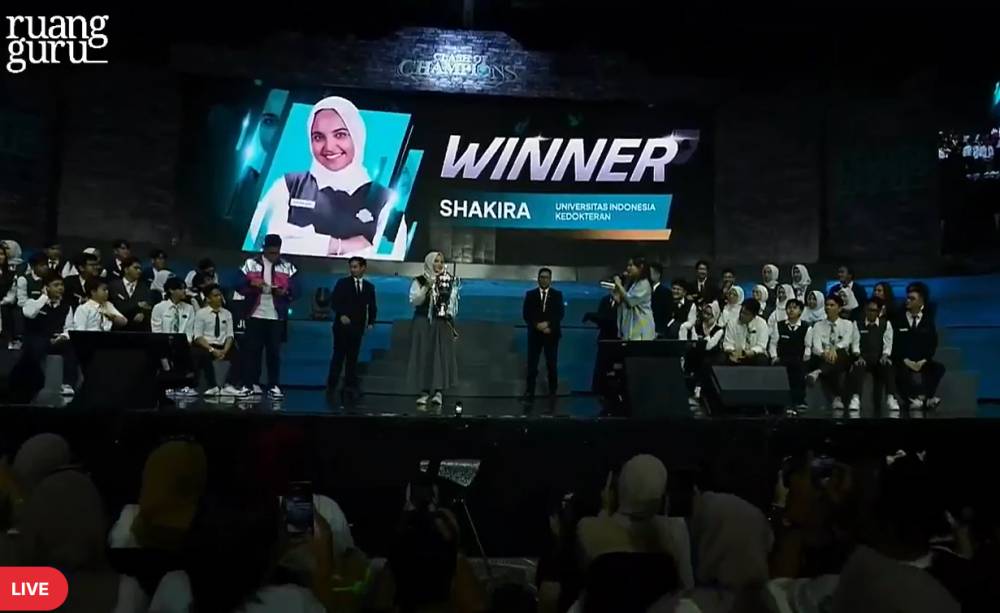 Potret kemenangan Shakira Clash of Champions (dok. Ruangguru)