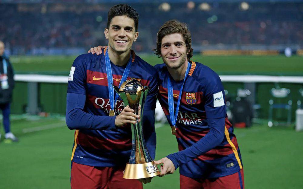 Sergi Roberto (kanan) (fcbarcelona.com)