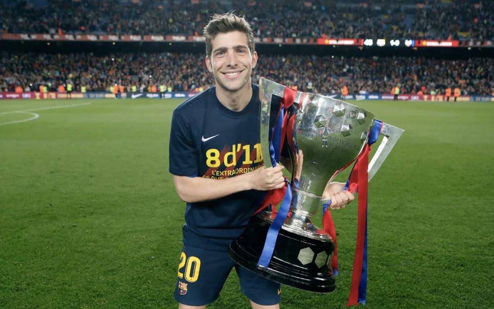 Sergio Roberto menjuarai LaLiga bersama Barcelona. (fcbarcelona.com)