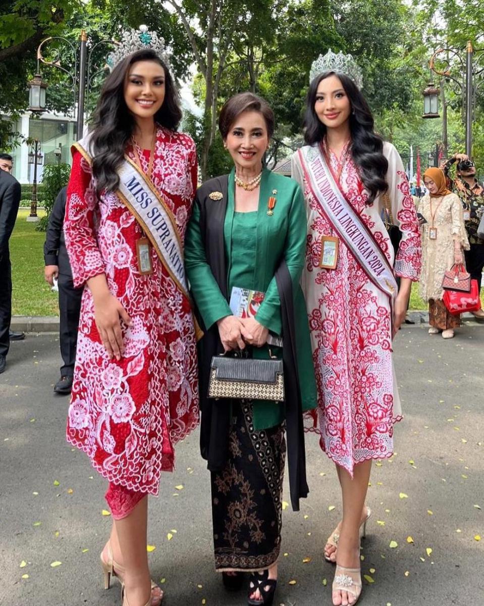 Potret Puteri Indonesia Menghadiri Upacara HUT ke-79 RI di Istana Negara Jakarta (foto oleh Iveen Hermiawan di Instagram.com/officialputeriindonesia)