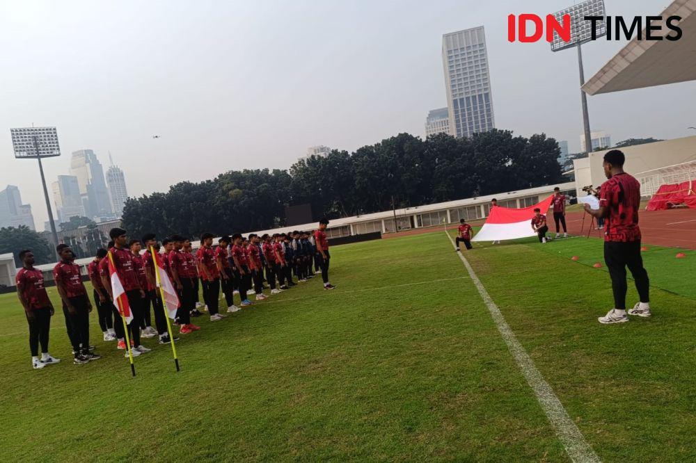 Potret Timnas U-20 Upacara 17 Agustus Sebelum Latihan