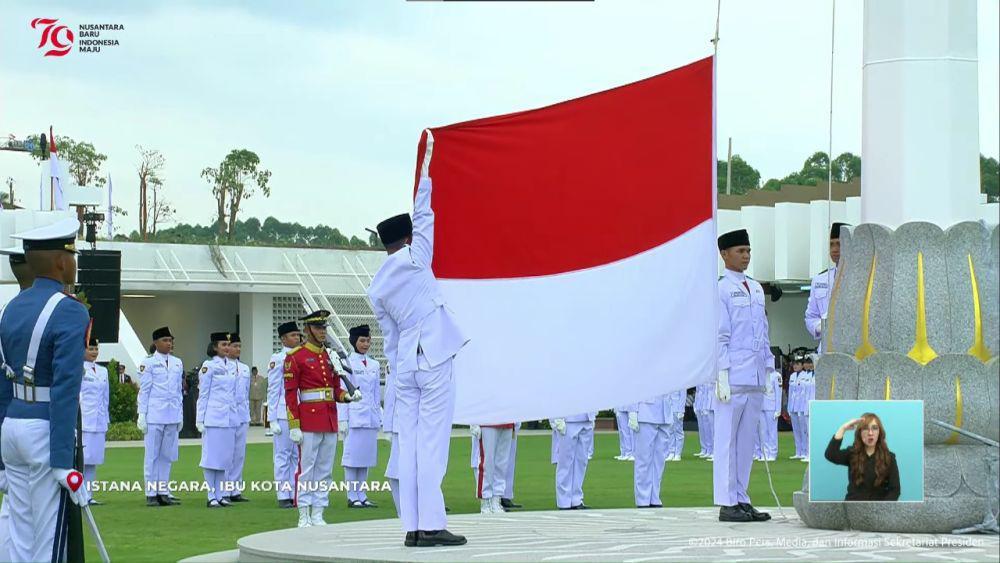 Sejarah Baru, Bendera Merah Putih Berkibar di HUT ke-79 RI di IKN