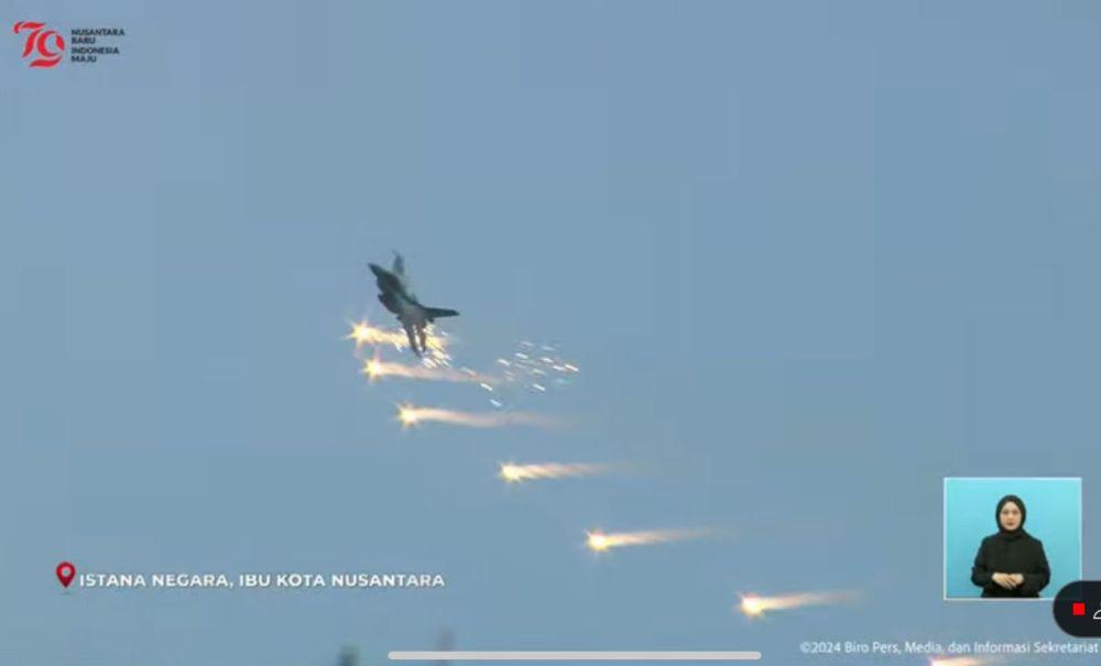 Atraksi Jet Tempur F-16 Ramaikan Upacara 17 Agustus di IKN