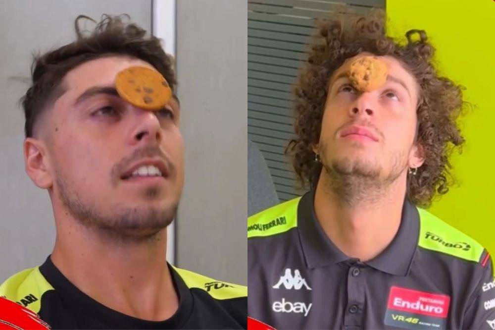 Fabio Di Giannantonio dan Marco Bezzecchi mengucapkan selamat HUT Kemerdekaan RI (Instagram.com/pertaminalub)