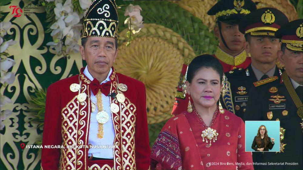 Makna Baju Adat Banjar Dipakai Jokowi  Saat Upacara Penurunan
