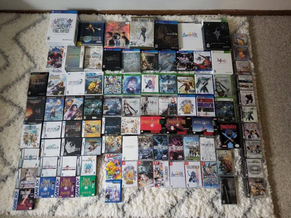 potret koleksi impresif game Final Fantasy (reddit.com/user/mdprime)