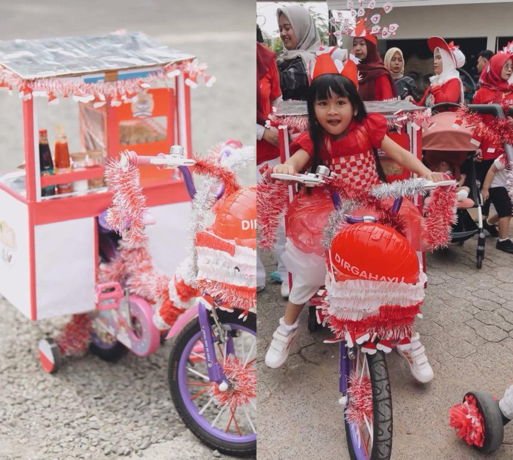 potret anak artis lomba sepeda hias (instagram.com/syahnazs)