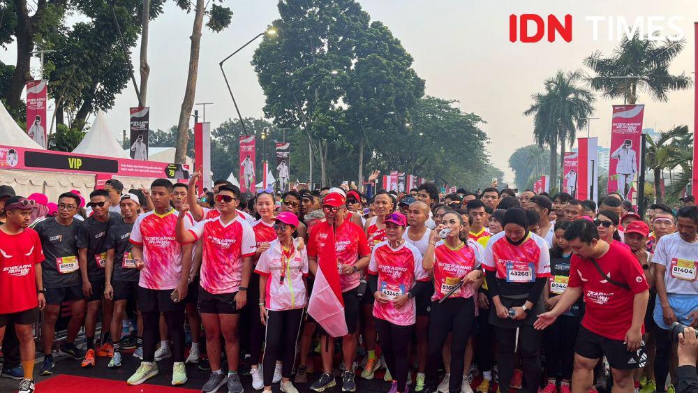 7.900 Peserta Ramaikan Soekarno Run, Hasto Lari 8K
