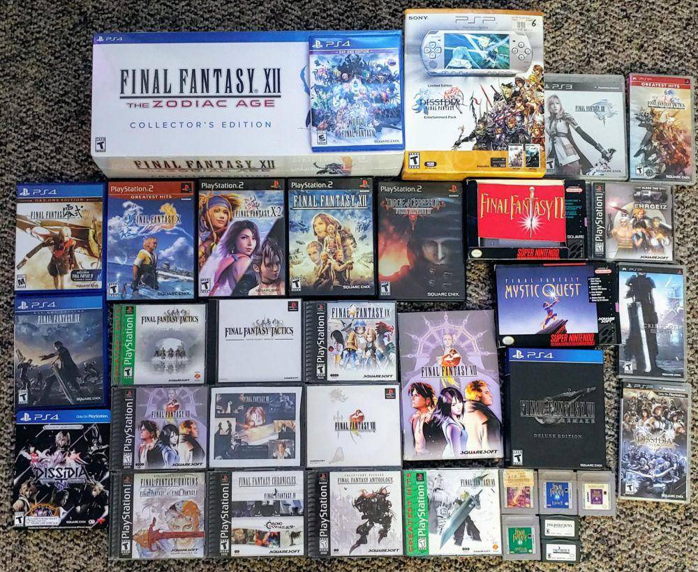 potret koleksi impresif game Final Fantasy (reddit.com/user/Shutup_England)