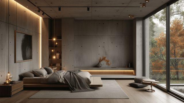 ilustrasi kamar tidur industrial (vecteezy.com/gankogroup)