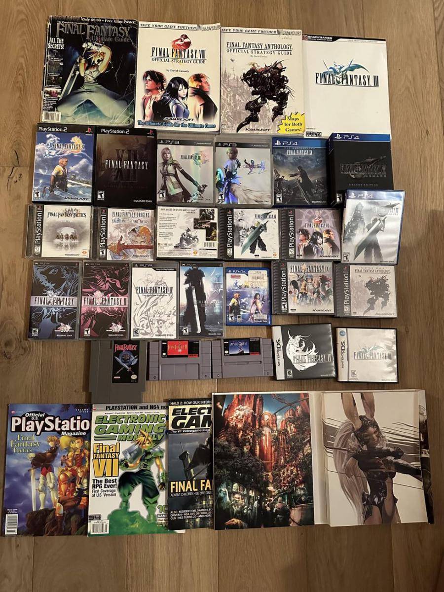 potret koleksi impresif game Final Fantasy (reddit.com/user/TooDooDaDa)