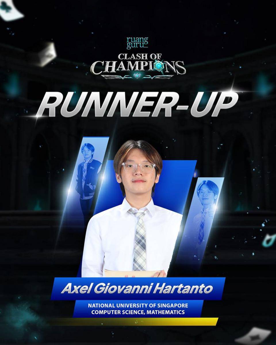 Axel runner up Clash of Champions (Instagram.com/axel.giovanni.h)