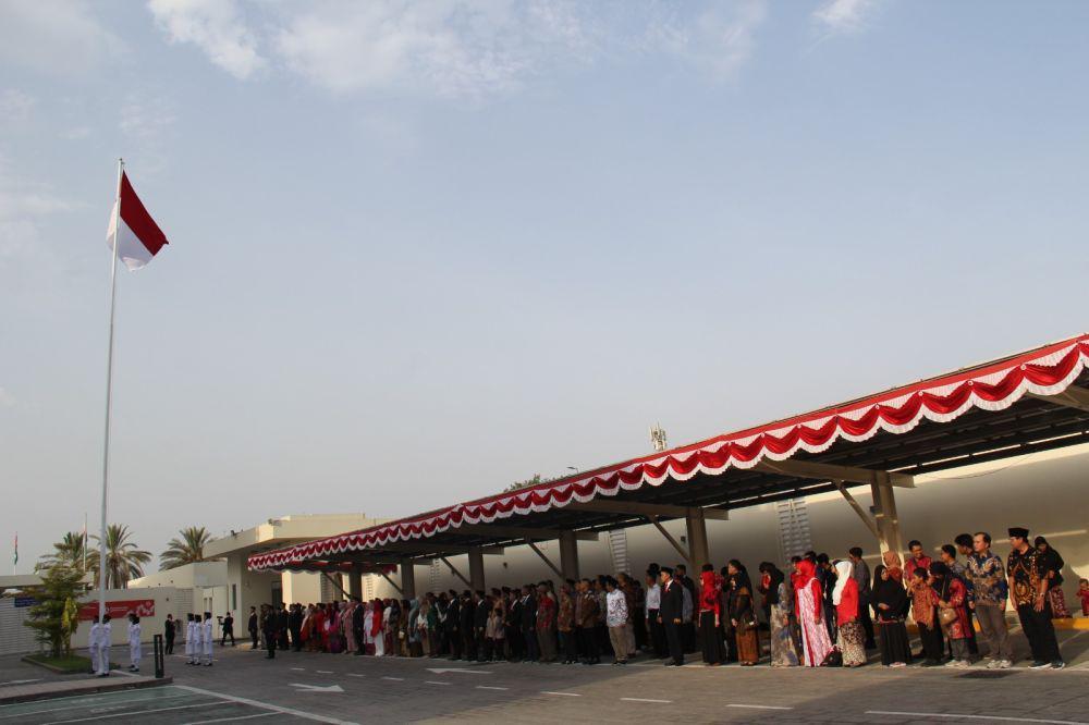 Semangat Ratusan WNI Rayakan HUT ke-79 RI di Uni Emirat Arab