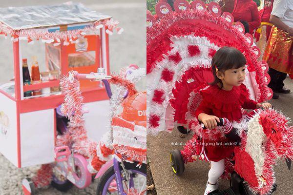 7 Potret Anak Artis Ikut Lomba Sepeda Hias, Meriah Banget!