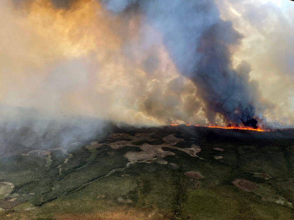ilustrasi kebakaran hutan Alaska (wikimedia.org/National Interagency Fire Center)