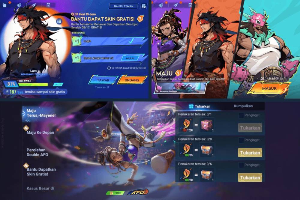kumpulan event skin epic gratis di Honor of Kings (dok. TiMi Studio Group/Honor of Kings)