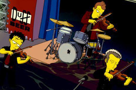 cuplikan adegan Green Day dalam film The Simpsons Movie (dok. 20th Century Fox/The Simpsons Movie)