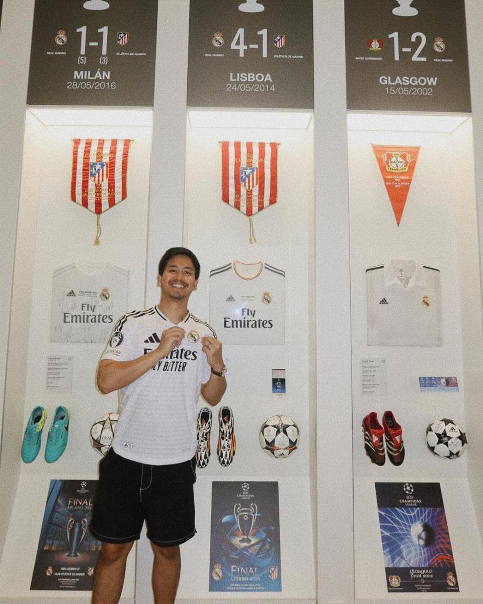 potret bulan madu Gio dan Shasa ke Santiago Bernabeu (instagram.com/shazaniaa)