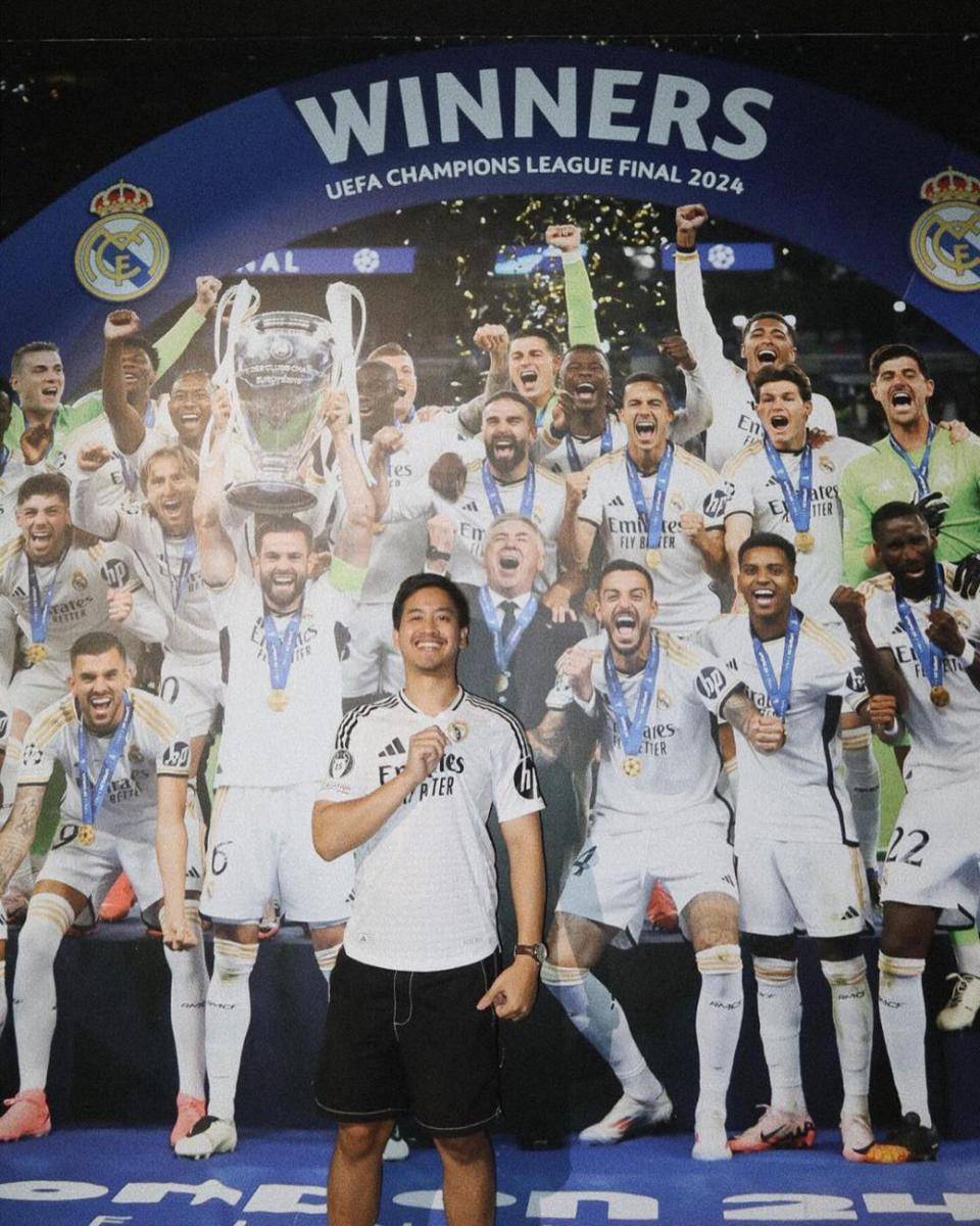 potret bulan madu Gio dan Shasa ke Santiago Bernabeu (instagram.com/shazaniaa)