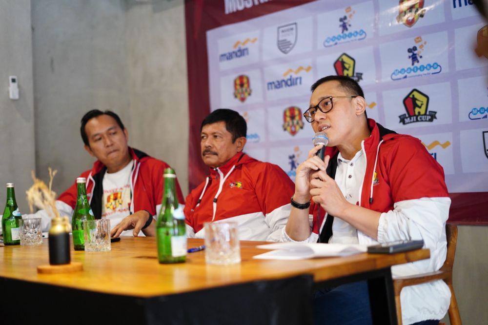 Indra Sjafri dan Reza Eka Pahlevi. (Dok. Mustika Java International Cup 2024).