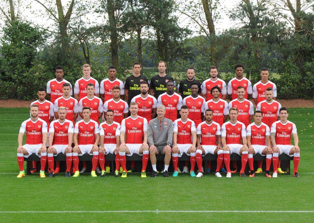 Skuad Arsenal musim 2016/2017. (x.com/Arsenal)