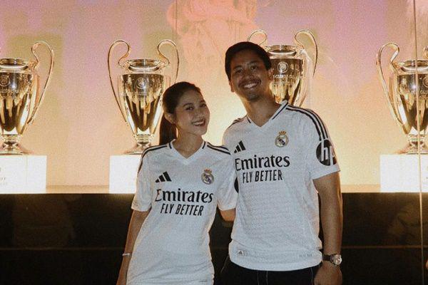 Potret TikToker Gio dan Shasa Zhania Honeymoon ke Stadion Real Madrid