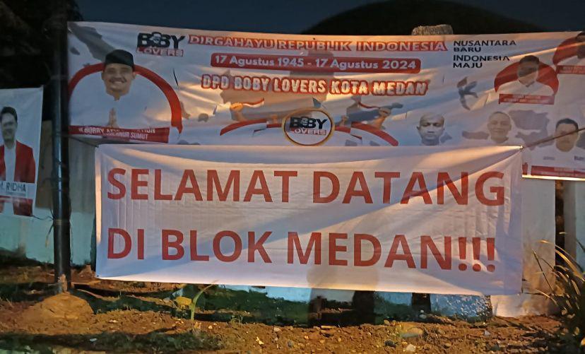 Spanduk 'Selamat Datang di Blok Medan' Beredar di Sejumlah Titik