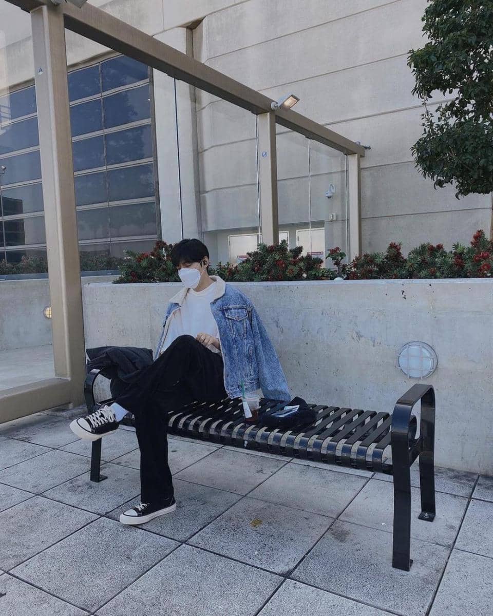 referensi outfit santai ala Lee Min Ho (instagram.com/actorleeminho)