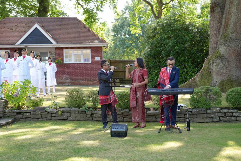 Perayaan HUT RI ke-79 di Inggris. (dok. KBRI London)